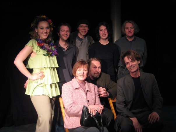 Playwright Tom Stobart (lower row, center) with the Cast of "Ever After and Other Departures"